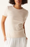 Michael Stars Mady Crew Neck T-shirt In White