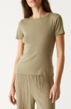 Michael Stars Mady Crew Neck T-shirt In Olive