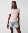 Michael Stars Mady Supima Tee In Grapefruit