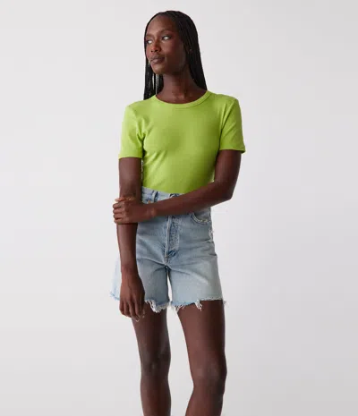 Michael Stars Mady Supima Tee In Lettuce