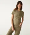 Michael Stars Mady Supima Tee In Nocturnal