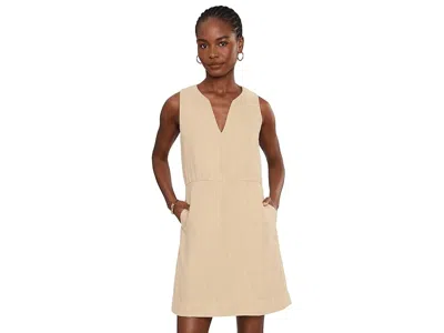 Michael Stars Maelie Notch Neck Shift Dress Women's Dress Macadamia: Xs (us 0-2) In Neutral