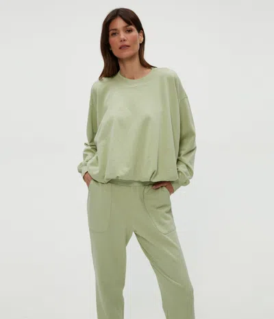 Michael Stars Mariah Bubble Sweatshirt In Seacrest