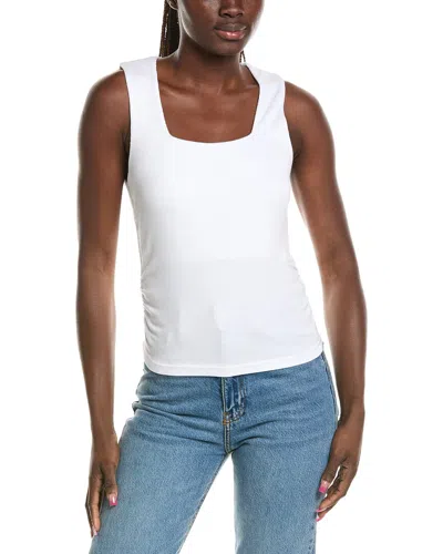 Michael Stars Maribel Square Neck Tank Top In White