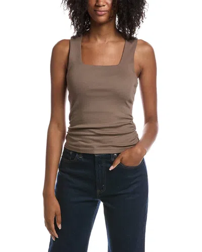 Michael Stars Maribel Square Neck Tank Top In Brown