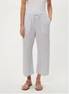 Michael Stars Maris Pull On Ankle Pant In Indigo Stripe In Gray