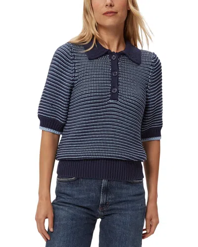 Michael Stars Marley Collared Shirt In Blue