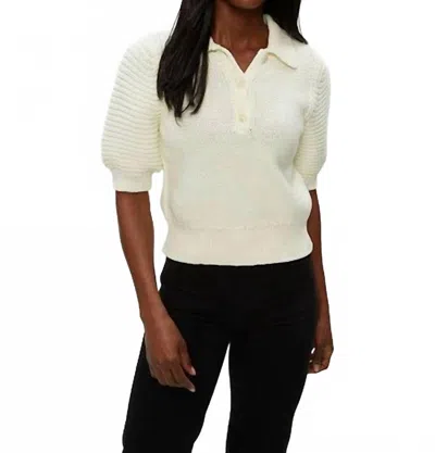 Michael Stars Marley Popover Sweater Top In Cream In White