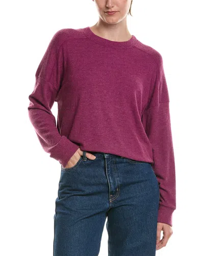 Michael Stars Marty Crewneck Pullover In Burgundy