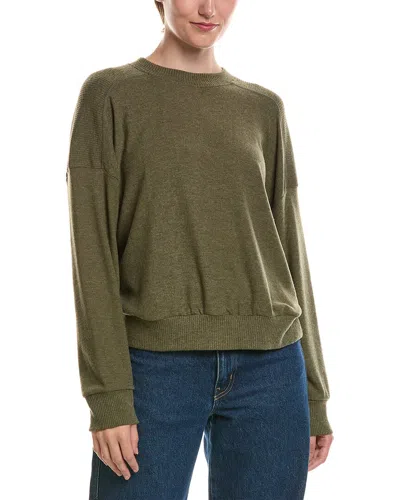 Michael Stars Marty Crewneck Pullover In Green