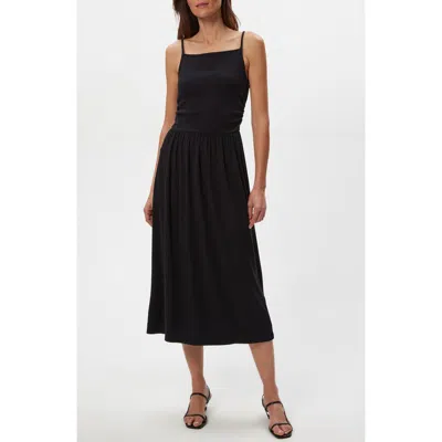 Michael Stars Matilda A-line Midi Dress In Black