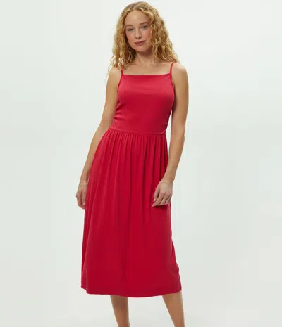 Michael Stars Matilda Midi Dress In Red