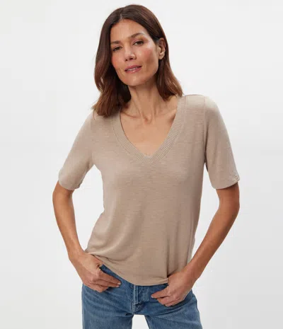Michael Stars Matty V-neck T-top In Brown
