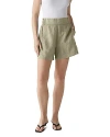 Michael Stars Mavis Linen Shorts In Natural