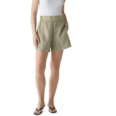 Michael Stars Mavis Womens Pleated High Rise Casual Shorts In Green