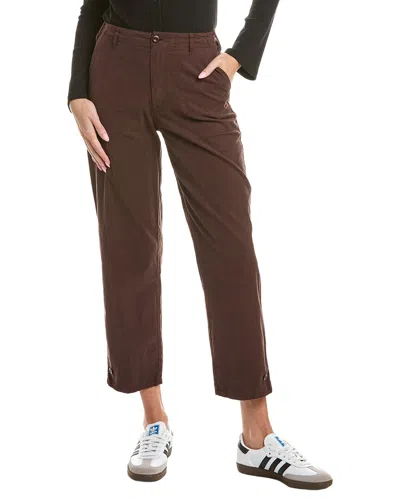 Michael Stars Maxine Convertible Straight Leg Pant In Brown