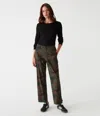 Michael Stars Maxine Twill Camo Convertible Pant In Olive Combo