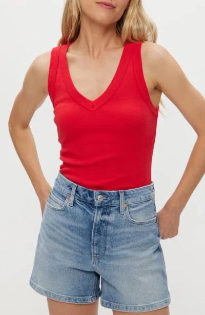 Michael Stars Maya Cotton V-neck Tank