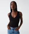 Michael Stars Maya V-neck Tank In Seacrest