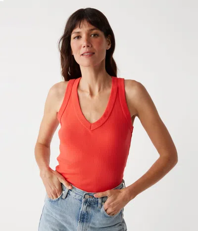 Michael Stars Maya V-neck Tank In Spritz