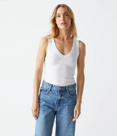 Michael Stars Maya V-neck Tank In Lettuce