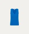 Michael Stars V Neck Tank In Pacific
