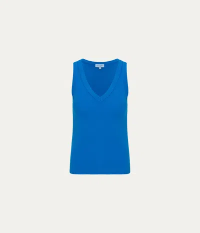 Michael Stars V Neck Tank In Pacific
