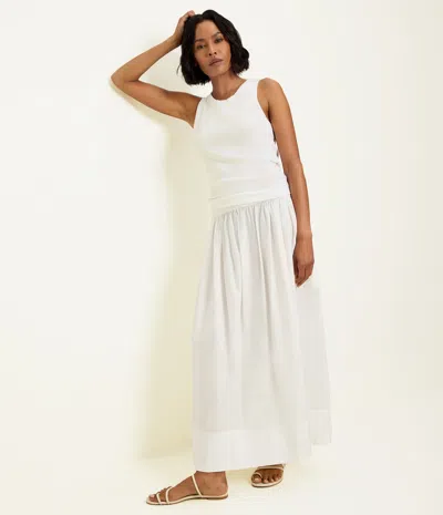 Michael Stars Meadow Midi Skirt In White