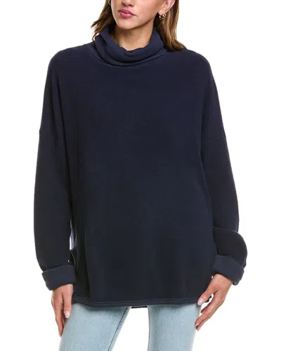 Michael Stars Meadow Reversible Turtleneck Pullover In Black