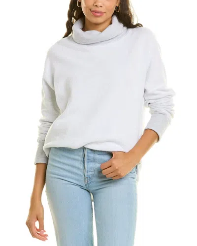 Michael Stars Meadow Reversible Turtleneck Pullover In Grey
