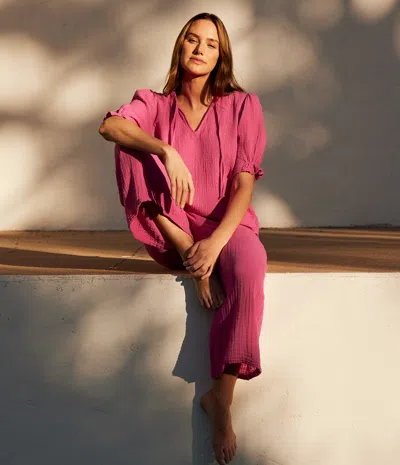Michael Stars Medina Cropped Gauze Pant