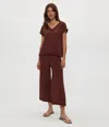 Michael Stars Medina Cotton Smocked Waist Pants