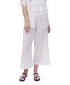 Michael Stars Medina Smocked Waist Wide Leg Pants In White