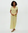 Michael Stars Petite Medina Cropped Gauze Pant In Lemonade