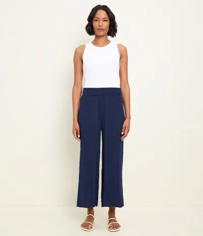 Michael Stars Medina Cropped Gauze Pant In Nocturnal