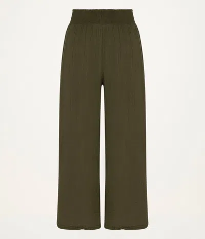 Michael Stars Medina Cropped Gauze Pant In Pink