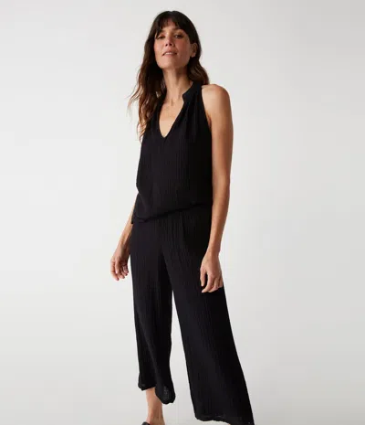 Michael Stars Medina Cropped Gauze Pant In Seac