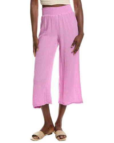 Michael Stars Medina Smocked Waist Cropped Pant