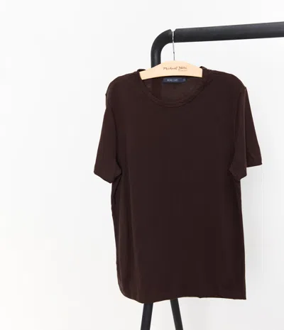Michael Stars Short-sleeve Crewneck Tee In Brown