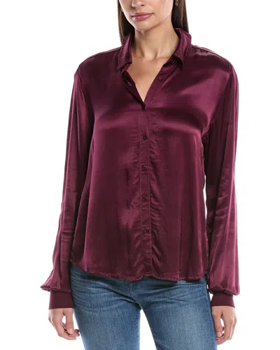 Michael Stars Meredith Shirt In Purple