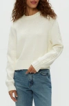 Michael Stars Merle Cotton Blend Sweater In Off White