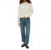 Michael Stars Merle Cotton Blend Sweater In White