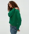 Michael Stars Merle Crew Neck Sweater In Palm In Palm