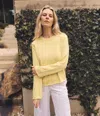 Michael Stars Mikaela Relaxed Pullover In Yellow