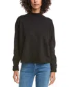 Michael Stars Mila Mock Neck Sweatshirt In Black