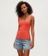 Michael Stars Miley Supima Rib Lace Tank