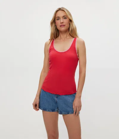 Michael Stars Miley Supima Rib Lace Tank