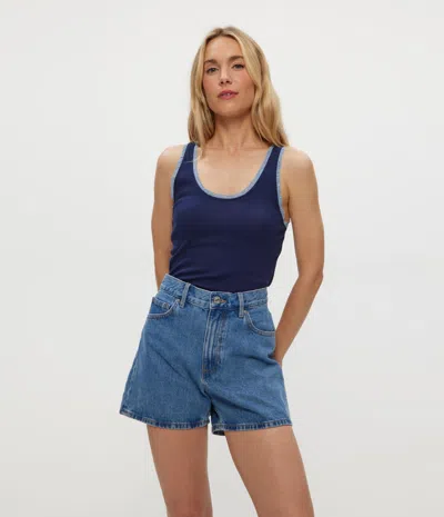 Michael Stars Miley Supima Rib Lace Tank