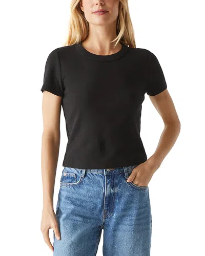 Michael Stars Mimi Cropped Tee In Black