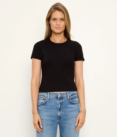 Michael Stars Mimi Cropped Tee In Lemonade